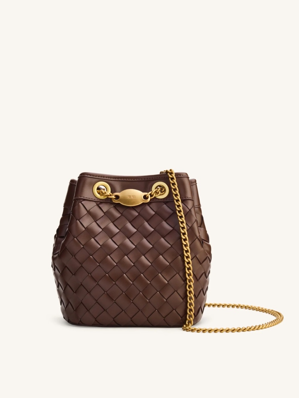 JW PEI Yara Hand-Woven Bucket Bag - Dark Brown